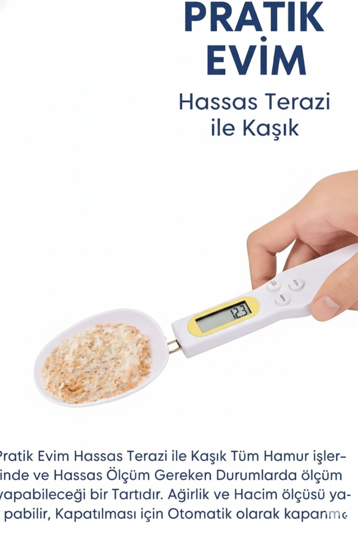 Hassas Ölçüm Kaşığı (DİJİTAL KAŞIK TERAZİ)