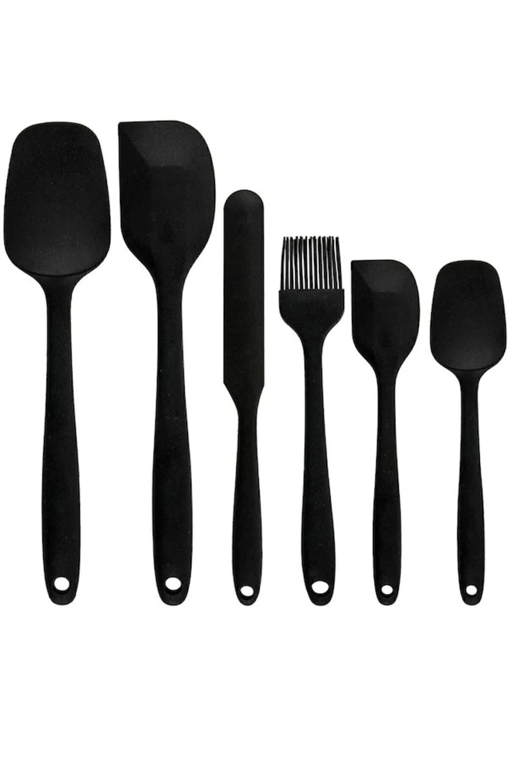6lı Takım Yanmaz Yapışmaz Mutfak Pasta Slikon Yumurta Fırçası Kaşık Bıçak Spatula Seti